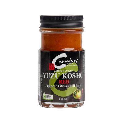 Carwari Organic Yuzu Kosho (Japanese Citrus Chilli Paste) Red Jar 60g